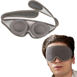 Light Blocking Sleep Eye Mask Adjustable Sleeping Mask for Travel Nap Dark Grey