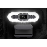 4K USB Webcam with Built-In Microphone Adjustable Light Plug and Play Webcam for Video Conferencing Streaming Online Teaching