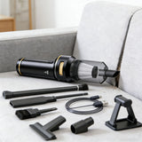 Multi-Functional Handheld Cordless Vacuum Cleaner with Air Duster Gold