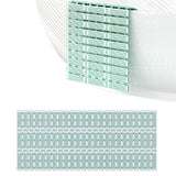 Non-Slip Shower Mat Suction Mounted Bathtub Mat with Drain Holes Green