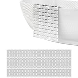Non-Slip Shower Mat Suction Mounted Bathtub Mat with Drain Holes Grey