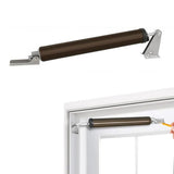 Pneumatic Door Closer with Adjustable Closing Speed Door Shock for Wooden Doors Windows Screen Door Brown