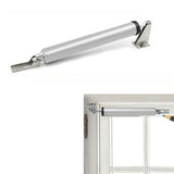 Pneumatic Door Closer with Adjustable Closing Speed Door Shock for Wooden Doors Windows Screen Door Silver