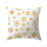 Set of 4Pcs Christmas Print Pillowcase Pillow Cover Sofa Cushion Cover Xmas Decor Style 2