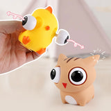 8Pcs Cartoon Squeeze Toy Eyes Raised Animal Soft Sensory Toys