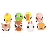 8Pcs Cartoon Squeeze Toy Eyes Raised Animal Soft Sensory Toys