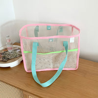 Mesh Beach Tote Bag Pool Bag Kids Shell Collecting Toy Bag