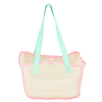 Mesh Beach Tote Bag Pool Bag Kids Shell Collecting Toy Bag