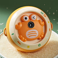 Electric Bubble Blower Machine Portable Crab Bubble Maker Toy Orange