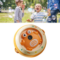 Electric Bubble Blower Machine Portable Crab Bubble Maker Toy Orange