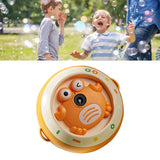 Electric Bubble Blower Machine Portable Crab Bubble Maker Toy Orange