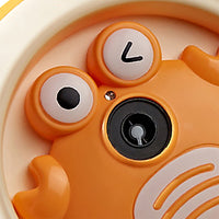 Electric Bubble Blower Machine Portable Crab Bubble Maker Toy Orange