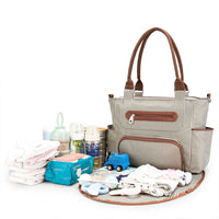 6Pcs Set Mom Bags Multifunctional Diaper Changing Bag Tote Set