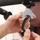 2Pcs Baby Stroller Hooks Clips Carry Extra Bags Stroller Bag Hanging Holders