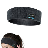 Bluetooth Sports Headband Wireless Earphones for Running and Workouts Dark Gray