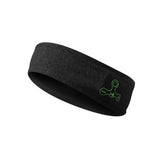 Bluetooth 5.2 Sports Headband Wireless Earphones – Comfortable Headphones for Exercise Black