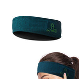 Bluetooth 5.2 Sports Headband Wireless Earphones – Comfortable Headphones for Exercise Blue