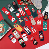 24-Day Funny Christmas Socks Advent Calendar – 12 Pairs Unisex Holiday Socks Ankle Socks