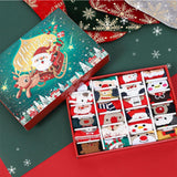 24-Day Funny Christmas Socks Advent Calendar – 12 Pairs Unisex Holiday Socks Ankle Socks