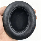 Pair of Replacement Ear Pads for Solo 4 Headphones – Soft Protein Leather Black