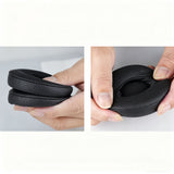 Pair of Replacement Ear Pads for Solo 4 Headphones – Soft Protein Leather Black