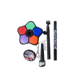 Karaoke Machine with 1 Mic – Height-Adjustable Singing Playset Black