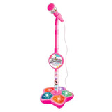 Karaoke Machine with 1 Mic – Height-Adjustable Singing Playset Pink