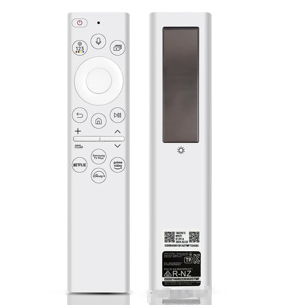 Replacement Solar-Powered Voice Remote – USB-C Charging Bluetooth for Samsung Smart TV