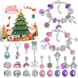 Jewellery Advent Calendar for Girls – DIY Bracelet Christmas Gift Set Style 1