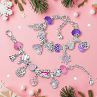 Jewellery Advent Calendar for Girls – DIY Bracelet Christmas Gift Set Style 1