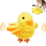 Electric Interactive Cat Toy – Flapping Plush Duck USB Rechargeable