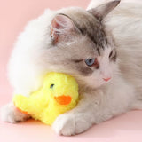 Electric Interactive Cat Toy – Flapping Plush Duck USB Rechargeable