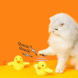 Electric Interactive Cat Toy – Flapping Plush Duck USB Rechargeable