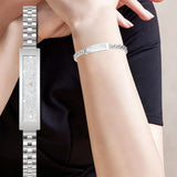 Elegant Women’s Smart Bracelet Sports Tracker Silver