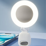 Makeup Selfie Light with Mirror 3 Light Modes & 180 Degrees Rotating Clip White