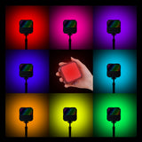 Mini RGB Video Light Kit Adjustable Fill Light for Vlog & Live Stream