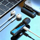2-Pack Wireless Clip-On Mic with Digital Display Compatible with Lightning Devices