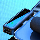 2-Pack Wireless Clip-On Mic with Digital Display Compatible with Lightning Devices