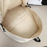 Large Capacity Men's Travel Backpack for School Work and Daily Use Off-White