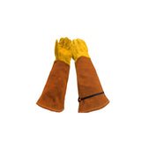 Long Gardening Gloves PU Leather Thorn Resistant Gloves with Extended Forearm Protection for Gardening Welding Yard Work
