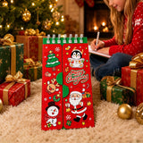 2PCS Christmas Spiral Vocabulary Pocket Notebooks 80 Sheets