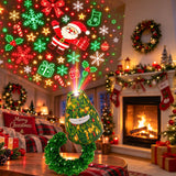 Christmas LED Projector Night Light 6 Films USB Powered