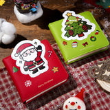 2PCS Christmas Square Blank Drawing Notebooks 96 Sheets 192 Pages