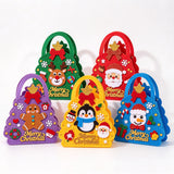 5PCS Christmas DIY Felt Gift Bag Kits Precut Prepunched 20x25cm