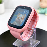 4G SIM Smart Watch for Youngsters Calling and Tracking Pink