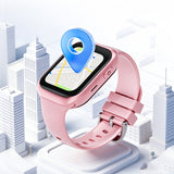 4G SIM Smart Watch for Youngsters Calling and Tracking Pink