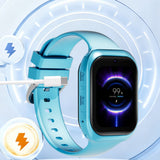 4G SIM Smart Watch for Youngsters Calling and Tracking Blue