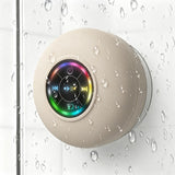 Water Resistant Bluetooth Shower Speaker Wireless Speaker with Suction Cup Beige