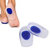 Pair of Gel Shoe Cushion Heel Insole Foot Insert Heel Pads – Blue