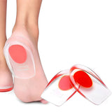 Pair of Gel Shoe Cushion Heel Insole Foot Insert Heel Pads – Red